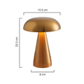 Cordless Luxe Mushroom Table Lamp
