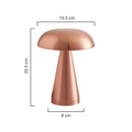 Cordless Luxe Mushroom Table Lamp