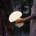 Danish White Mushroom Style Elegant Lamp