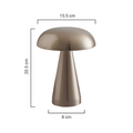 Cordless Luxe Mushroom Table Lamp