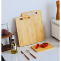 Double-Sided Natural Bamboo Kitchen Cutting Board