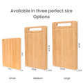 Double-Sided Natural Bamboo Kitchen Cutting Board