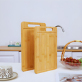 Double-Sided Natural Bamboo Kitchen Cutting Board