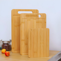 Double-Sided Natural Bamboo Kitchen Cutting Board